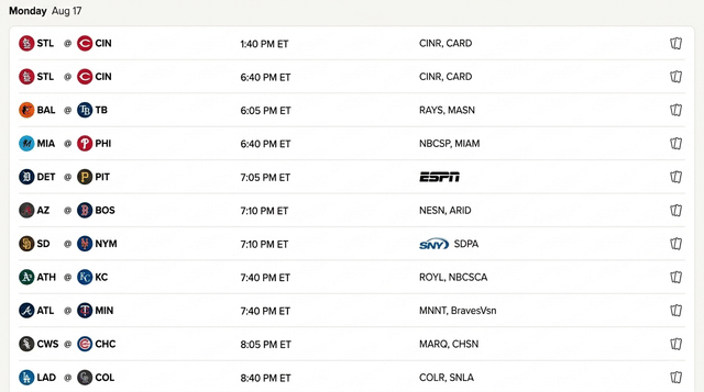 11-Game MLB Slate Features Cardinals-Reds Doubleheader and Dodgers-Rockies