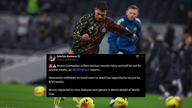 Bruno Guimarães Set for 8–10 Weeks Out After Spurs Knock