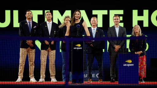 Maria Sharapova Honored with Hall of Fame Ring on US Open Court