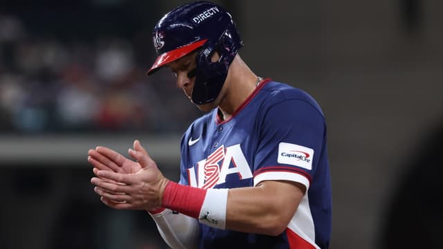 Aaron Judge Rocks Auston Matthews Sweater Ahead of WBC Final