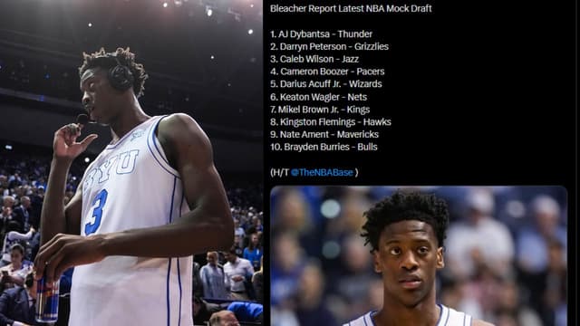 AJ Dybantsa Goes No. 1 to Thunder in Latest Mock Draft