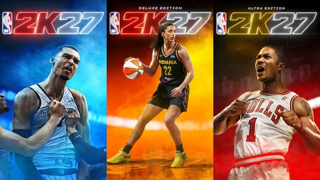 Victor Wembanyama, Caitlin Clark and Derrick Rose Land NBA 2K27 Covers