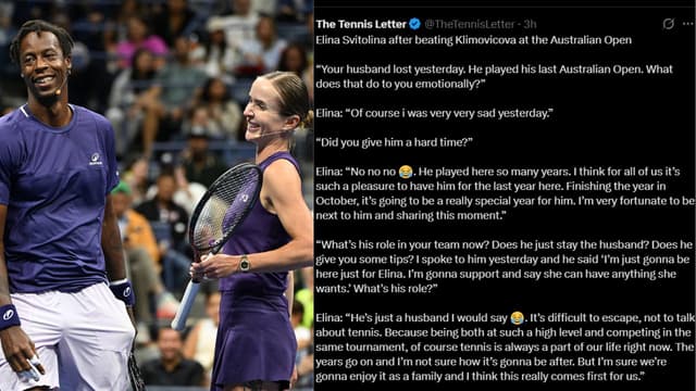 Elina Svitolina Opens Up After Gael Monfils’ Last Australian Open Loss