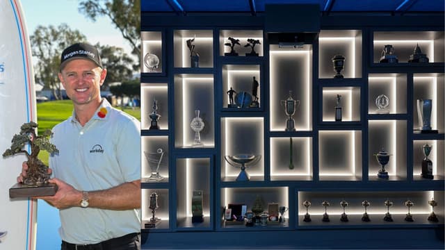 Justin Rose Shows Off Farmers Trophy, Maps Pebble Run To The Masters