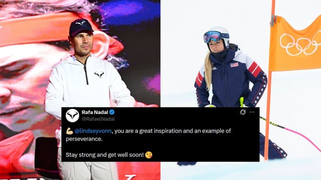 Rafael Nadal Salutes Lindsey Vonn After Olympic Crash Surgery