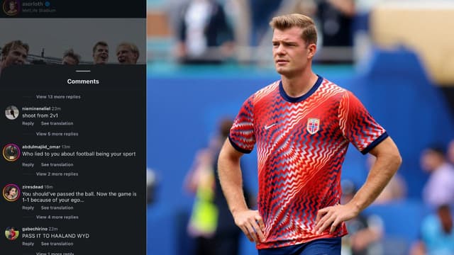 Alexander Sorloth Flooded With Hate Comments Over Missed Haaland Pass