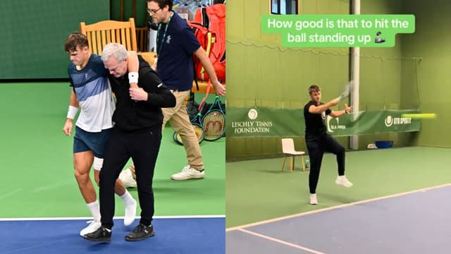 Holger Rune Posts Upright Hitting TikTok in Achilles Rehab