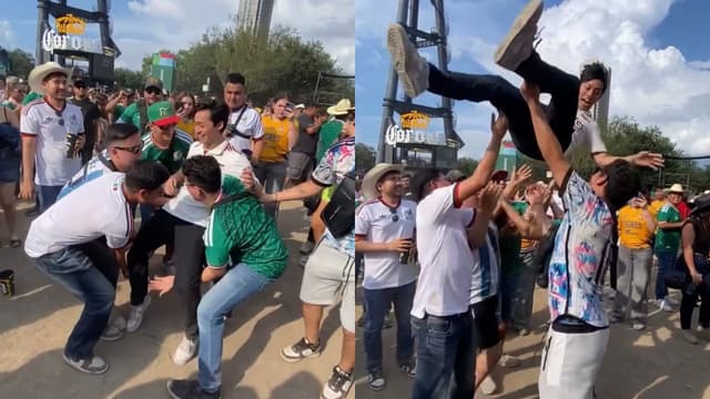 Mexican Fans Mistake Fellow Supporter for Japanese at FIFA Fan Fest