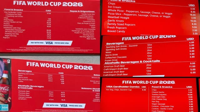 Toronto World Cup Food Prices Tower Over Atlanta’s Stadium Menu