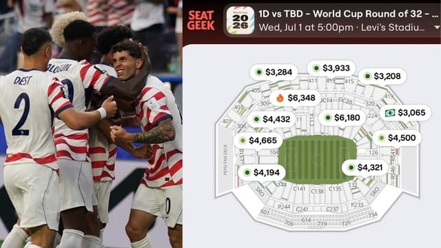 USA Knockout Ticket Prices Surge Toward $6,348