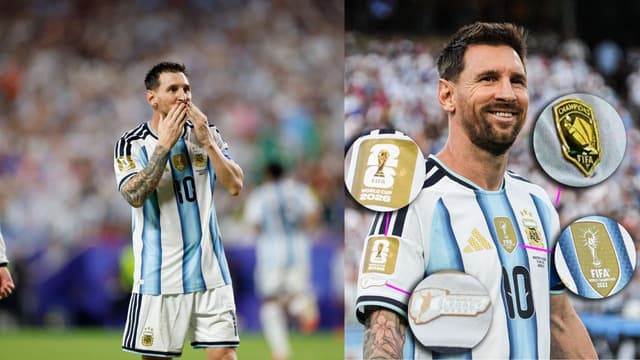 Lionel Messi’s Argentina Shirt Carries Four World Cup Badges of Honor