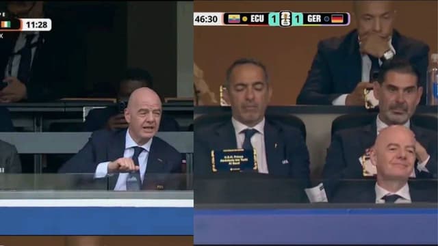 Fan Theories Go Wild as FIFA President Spotted Minutes Apart at Two Different Games