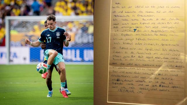 Florian Wirtz’s Childhood Letter Reveals Fandom for Neymar Jr.