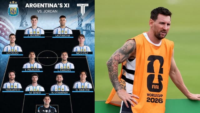 Lionel Messi Benched as Argentina Rotate XI Against Jordan