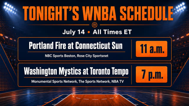 What WNBA Games Are On Tonight? WNBA Schedule (July 14)