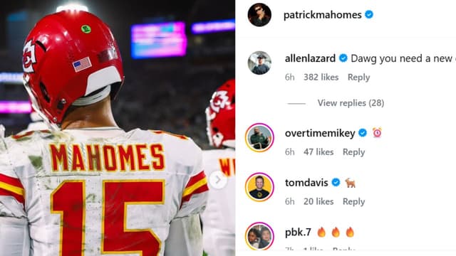 Jets WR Allen Lazard Trolls Patrick Mahomes Over Clock Emoji