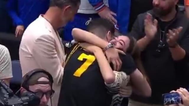 Alvaro Folgueiras Shares a Moment With His Mom After Buzzer Beater Game-Winner vs. Florida