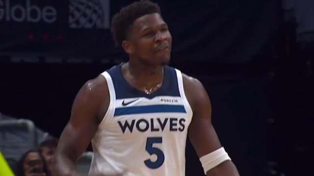 Anthony Edwards Cusses While Demanding the Ball After Dominant First Quarter