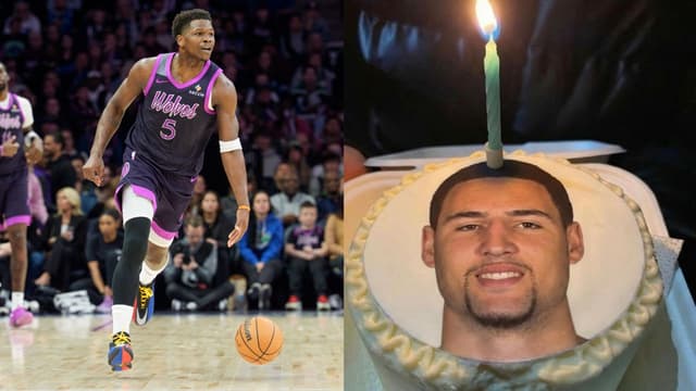 Anthony Edwards Roasts Klay Thompson With a Photo on IG Burner Account After Win vs. Mavs