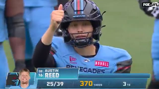 Austin Reed Makes UFL History With 376 Passing Yards