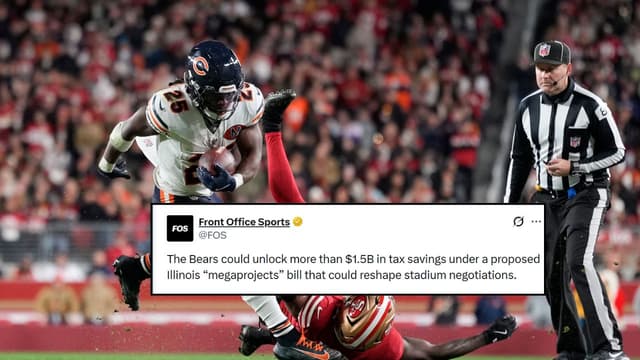 Chicago Bears to Gain $1.5 Billion in Tax Savings From Illinois Bill 