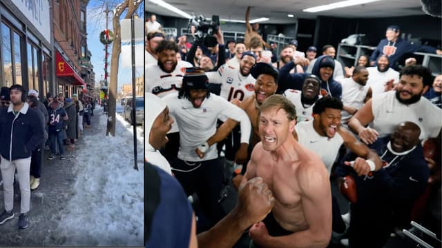 Bears Fans Get Free Hot Dogs From Restaurant After Ben Johnson’s Shirtless Celebration