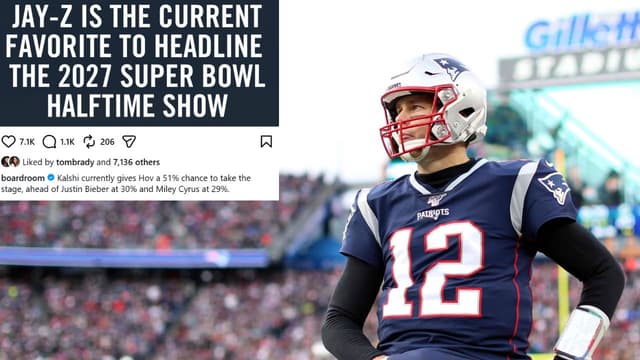 Tom Brady ‘Likes’ Jay-Z to Headline Super Bowl 2027 Halftime Show Over Justin Bieber