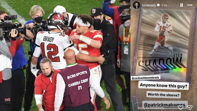 Tom Brady Asks Fans About Patrick Mahomes’ Value While Promoting Card Vault