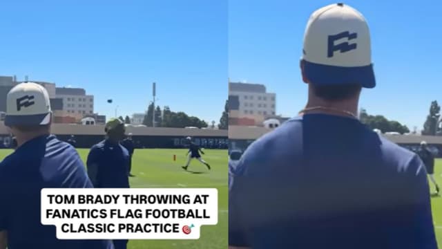 NFL Fans Want Tom Brady to Unretire as Fanatics Flag Football Practice Goes Viral