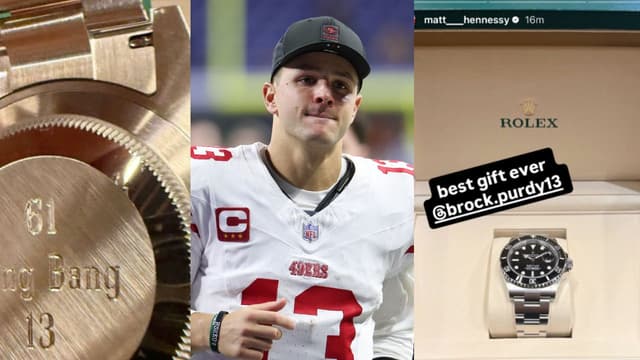 Brock Purdy Gifts His O-Line Rolex Watches for Christmas After Last Year’s Toyota Surprise