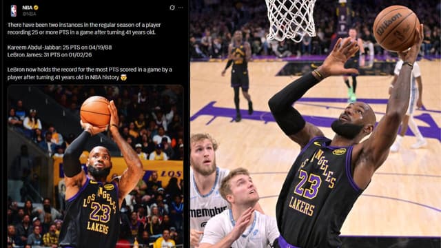 LeBron James Sets NBA Record For Most Points Scored By a 41 Year Old