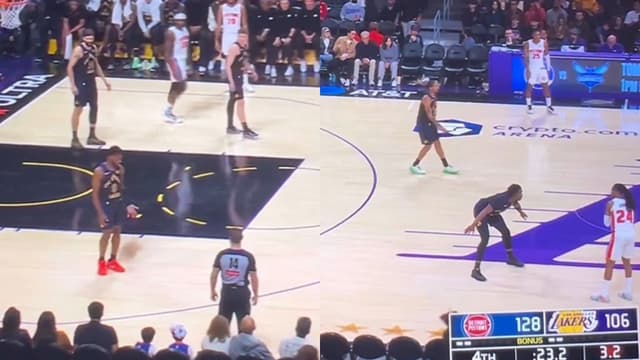 Bronny James Caught Sleeping as Pistons Toss Ball Past Him in Blowout 
