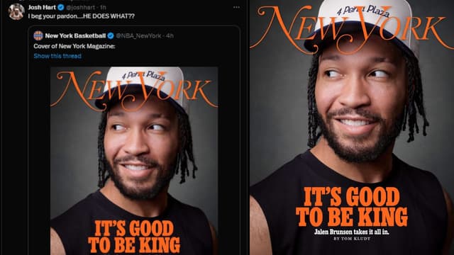 Josh Hart Trolls Jalen Brunson Over New York Magazine Cover