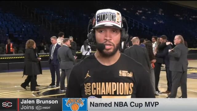Jalen Brunson To Give Some of His $530,00 NBA Cup Prize Money to Knicks’ Training Staff