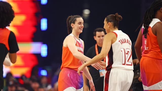 Diana Taurasi Passes Team USA’s No. 12 Torch to Caitlin Clark