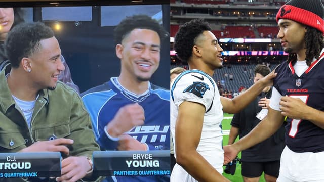 C.J. Stroud Reunites With Bryce Young at Clippers - Timberwolves Game