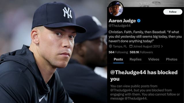 Aaron Judge Blocks MLB Legend Gary Sheffield’s Son on Social Media