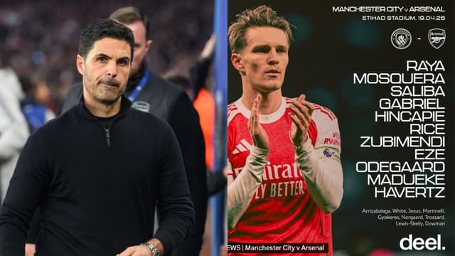 Mikel Arteta Names Martin Odegaard and Noni Madueke for Man City Clash