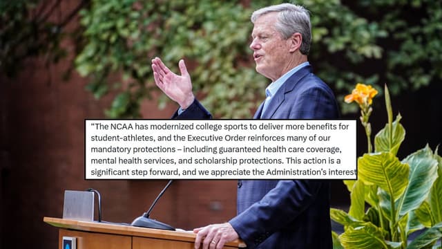 NCAA President Charlie Baker Backs Donald Trump’s Executive Order