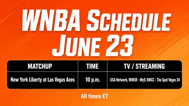 What WNBA Games Are On Tonight? WNBA Schedule (June 23)
