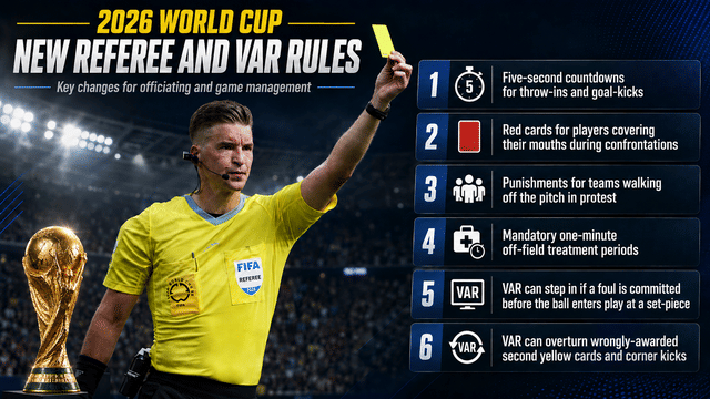 2026 World Cup Referee and VAR Rules Add New Match-Day Controls