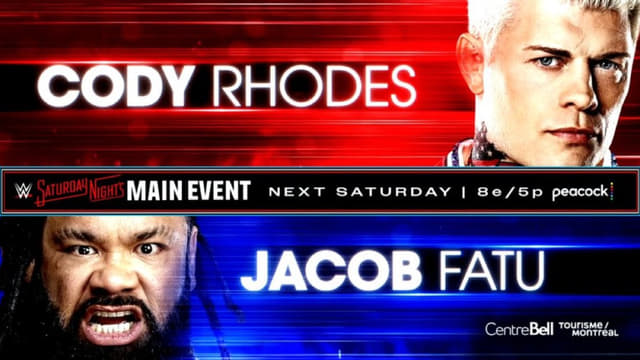 Cody Rhodes Vs. Jacob Fatu Set For Jan. 24 Saturday Night’s Main Event