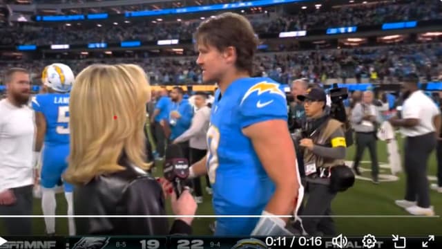 Justin Herbert Brushes Off ESPN Interview After OT Thriller