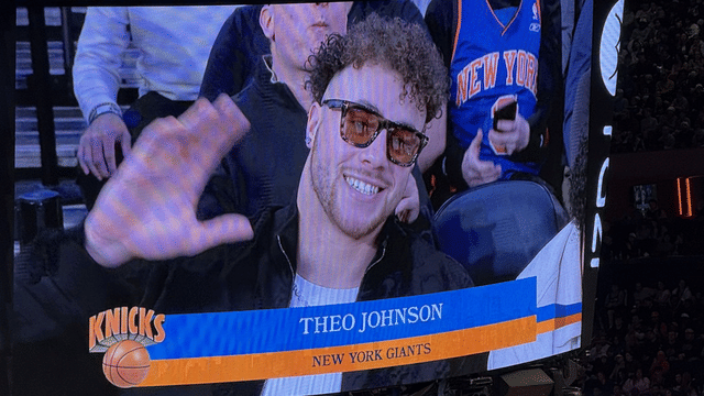 Theo Johnson Spotted at Knicks Game After Getting Ruled Out of Cowboys Clash With Illness