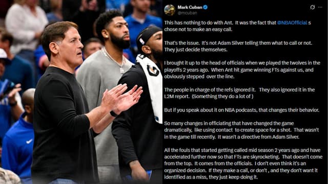 Mark Cuban Blames Referees, Not League Office, for NBA Free-Throw Explosion