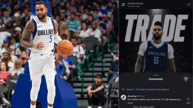 D'Angelo Russell Declares He's 'Still Dangerous' After Grizzlies Trade
