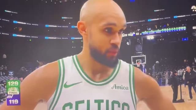 Derrick White Shrugs Off Walter Clayton Jr’s Poster: “Didn’t Know He Had It Like That”