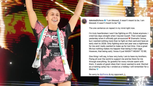 Dakota Ditcheva Withdraws From PFL Dubai After Injury Setback