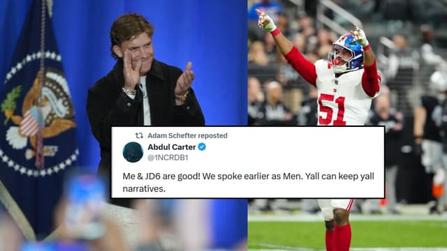 Fans Say ‘Coach Harbaugh Called’ as Abdul Carter Denies Rift With Jaxson Dart