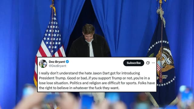 Dez Bryant Sides With Jaxson Dart Over Donald Trump Controversy